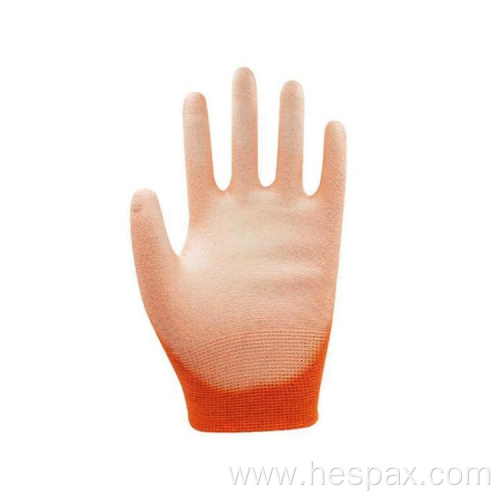 Hespax OEM Carbon Fiber PU Dipped Safety Glove